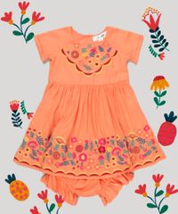 Vestido-Infantil-Fabula-com-Bordado-Floral-Manga-Curta-Decote-Redondo---Calcinha-Coral-9170756-Coral_2