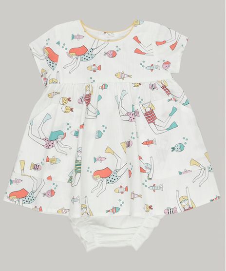 Vestido-Infantil-Fabula-Estampado-Mergulhadoras-Manga-Curta-Decote-Redondo---Calcinha-Off-White-9165215-Off_White_1