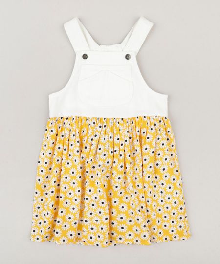 Salopete-Infantil-Fabula-Estampada-Margarida-com-Bolso-Off-White-9171305-Off_White_1