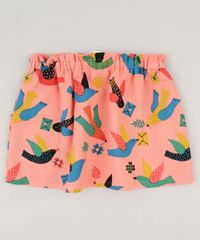 Saia-Infantil-Fabula-Estampada-de-Passaros-com-Bolsos-Coral-9164668-Coral_4