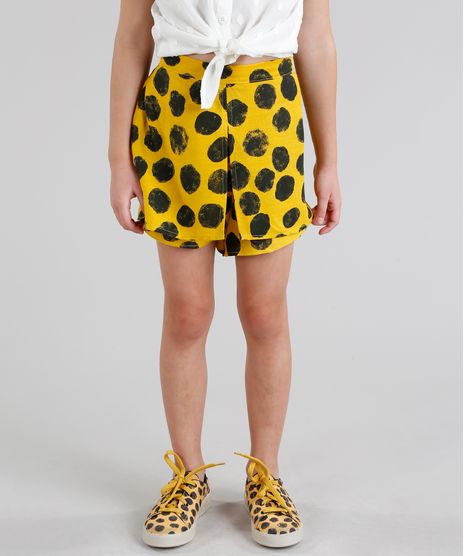 Short-Saia-Infantil-Fabula-Estampado-Animal-Print-Mostarda-9180727-Mostarda_1