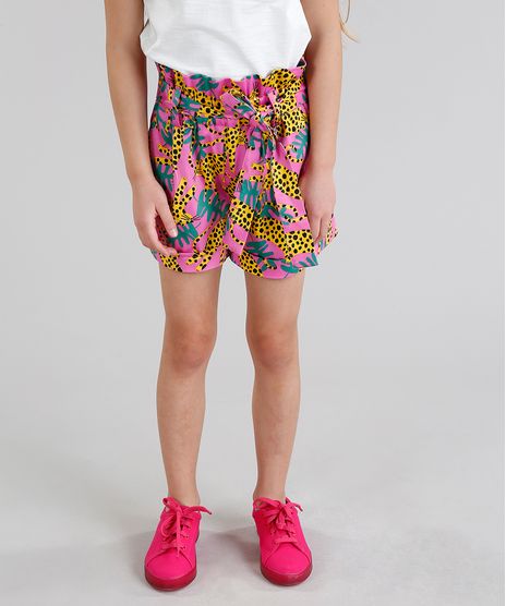 Short-Infantil-Fabula-Clochard-Estampado-de-Onca-Pink-9164780-Pink_1