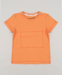 Camiseta-Infantil-Bento-com-Bolso-Manga-Curta-Gola-Careca-Laranja-9242635-Laranja_1