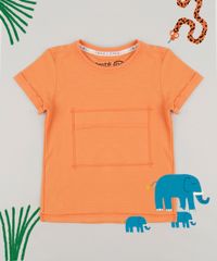 Camiseta-Infantil-Bento-com-Bolso-Manga-Curta-Gola-Careca-Laranja-9242635-Laranja_2