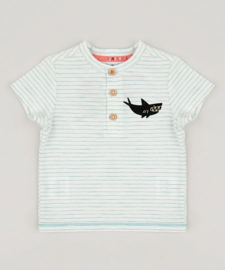 Camiseta-Infantil-Bento-Listrada-com-Tubarao-Manga-Curta-Gola-Careca-Off-White-9165218-Off_White_1