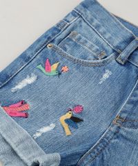Short-Jeans-Infantil-Fabula-com-Bordado-de-Passaros-Azul-Medio-9218857-Azul_Medio_6