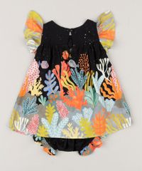Vestido-Infantil-Fabula-com-Estampa-Fundo-do-Mar-e-Laco-Manga-Curta-Decote-Redondo---Calcinha-Preto-9183735-Preto_4