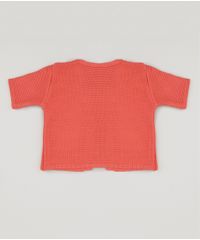 Cardigan-Infantil-Fabula-em-Trico-com-Bolsos-Manga-Curta-Coral-9233898-Coral_4
