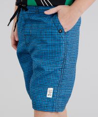 Bermuda-Infantil-Bento-Estampada-Quadriculada-com-Bolsos-Azul-9172174-Azul_5