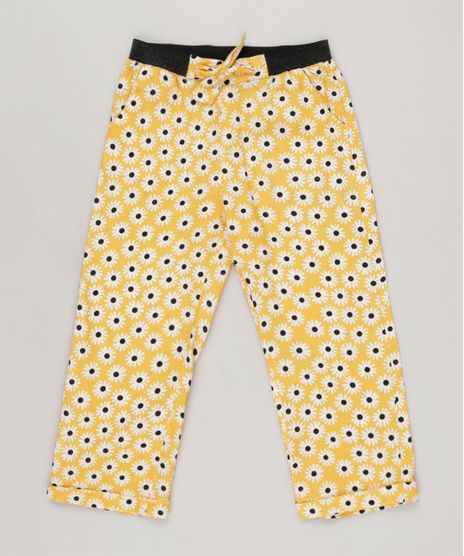 Calca-Infantil-Fabula-Estampada-de-Margarida-com-No-Amarela-9180449-Amarelo_1