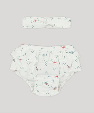 Calcinha-Infantil-Fabula-Estampada-de-Peixes-com-Babado---Faixa-de-Cabelo-Off-White-9185849-Off_White_1