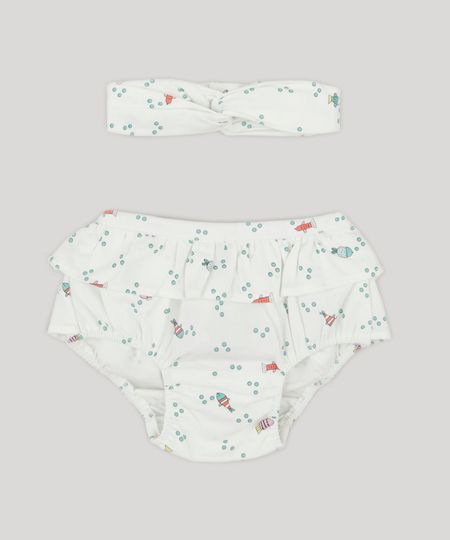 Calcinha-Infantil-Fabula-Estampada-de-Peixes-com-Babado---Faixa-de-Cabelo-Off-White-9185849-Off_White_1