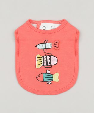 Babador-Infantil-Fabula-com-Estampa-Interativa-de-Peixe-Coral-9193942-Coral_1
