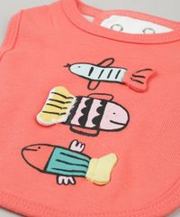Babador-Infantil-Fabula-com-Estampa-Interativa-de-Peixe-Coral-9193942-Coral_5