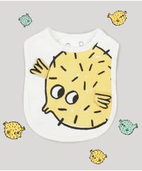 Babador-Infantil-Fabula-com-Estampa-Interativa-de-Peixe-Off-White-9193943-Off_White_2