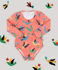 Maio-Body-Infantil-Fabula-Estampado-de-Passaros-com-Babado-Manga-Longa-Coral-9229588-Coral_2