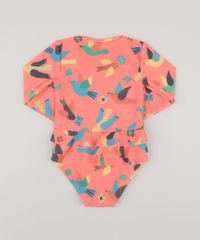 Maio-Body-Infantil-Fabula-Estampado-de-Passaros-com-Babado-Manga-Longa-Coral-9229588-Coral_3