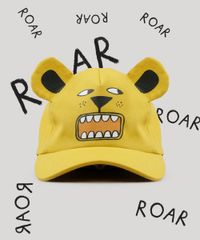 Bone-Infantil-Bento-Aba-Curva-de-Urso-com-Orelhinhas-Amarelo-9232862-Amarelo_2