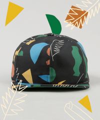 Bone-Infantil-Bento-Aba-Reta-Estampado-Geometrico-Preto-9232861-Preto_2