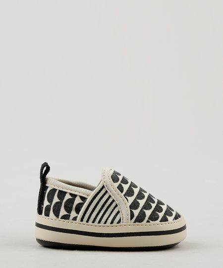 Tenis-Infantil-Fabula-Slip-On-Estampado-Geometrico-Bege-Claro-9275465-Bege_Claro_1
