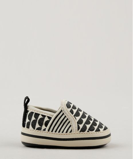 Tenis-Infantil-Fabula-Slip-On-Estampado-Geometrico-Bege-Claro-9275465-Bege_Claro_1