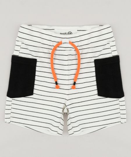 Bermuda-Infantil-Bento-em-Moletom-Listrada-com-Bolsos-Off-White-9164459-Off_White_1