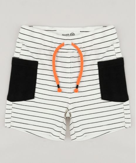 Bermuda-Infantil-Bento-em-Moletom-Listrada-com-Bolsos-Off-White-9164459-Off_White_1