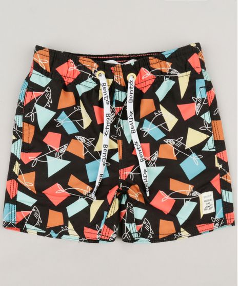 Bermuda-Infantil-Bento-Estampada-com-Tubarao--Preta-9165220-Preto_1