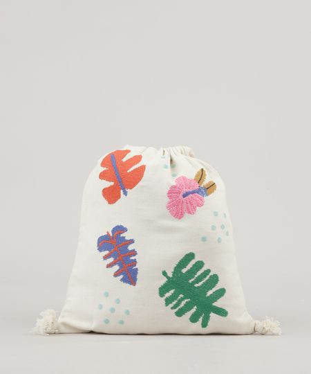 Mochila-Saco-Infantil-Fabula-com-Bordado-de-Folhas-Bege-Claro-9234912-Bege_Claro_1 Mochila-Saco-Infantil-Fabula-com-Bordado-de-Folhas-Bege-Claro-9234912-Bege_Claro_1