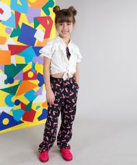 Calca-Infantil-Fabula-Estampada-de-Flamingo-com-No-Preta-9180726-Preto_4