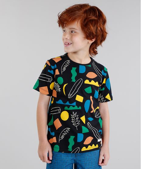 Camiseta-Infantil-Bento-Estampada-Prancha-de-Surf-Manga-Curta-Gola-Careca-Preta-9242678-Preto_1