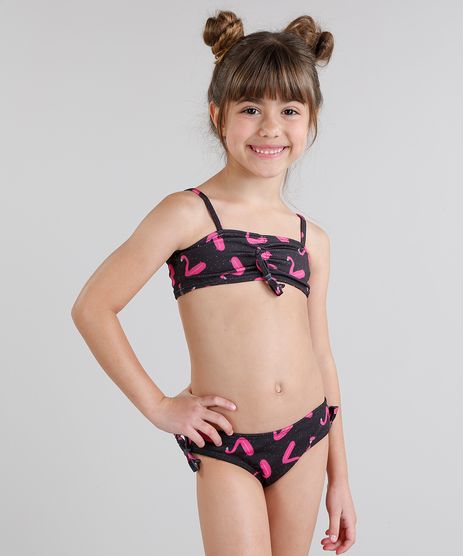 Biquini-Infantil-Fabula-Estampado-de-Flamingo-com-Laco-Preto-9229586-Preto_1