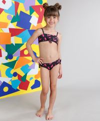 Biquini-Infantil-Fabula-Estampado-de-Flamingo-com-Laco-Preto-9229586-Preto_4