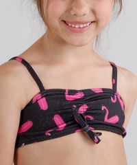 Biquini-Infantil-Fabula-Estampado-de-Flamingo-com-Laco-Preto-9229586-Preto_5