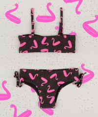 Biquini-Infantil-Fabula-Estampado-de-Flamingo-com-Laco-Preto-9229586-Preto_6