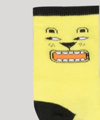 Meia-Infantil-Bento-Cano-Alto-Estampada-de-Tigre-Amarela-9268048-Amarelo_3