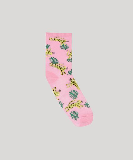 Meia-Infantil-Fabula-Cano-Alto-Estampada-de-Onca-Pink-9268047-Pink_1