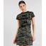 Vestido-T-shirt-Feminino-Estampado-Camuflado--Not-Perfect-So-Whats---Manga-Curta-Decote-Redondo-Verde-Militar-9250808-Verde_Militar_1