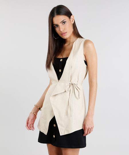 Colete-Feminino-em-Linho-com-Amarracao-Bege-9187099-Bege_1 Colete-Feminino-em-Linho-com-Amarracao-Bege-9187099-Bege_1