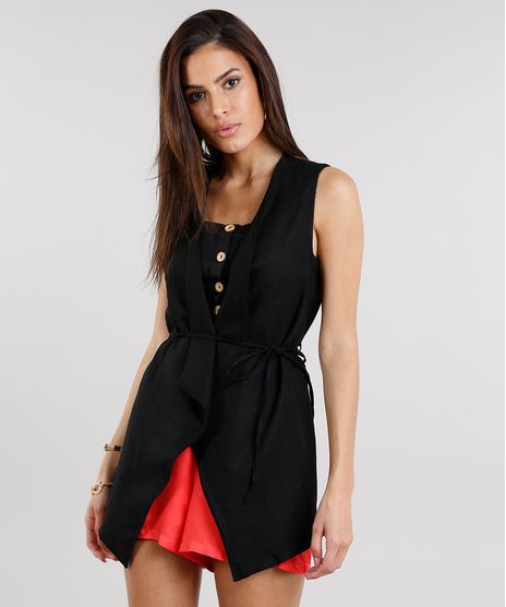 Colete-Feminino-em-Linho-com-Amarracao-Preto-9187099-Preto_1