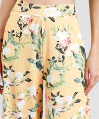 Calca-Feminina-Pantacourt-Estampada-Floral-Amarela-9278894-Amarelo_4