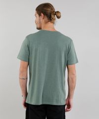 Camiseta-Masculina-Basica-Mescla-Manga-Curta-Gola-Careca-Verde-Militar-9226101-Verde_Militar_2