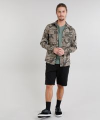 Camiseta-Masculina-Basica-Mescla-Manga-Curta-Gola-Careca-Verde-Militar-9226101-Verde_Militar_3