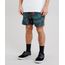 Short-Masculino-Estampado-de-Folhagem-com-Bolsos-Preta-9226917-Preto_1
