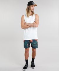 Short-Masculino-Estampado-de-Folhagem-com-Bolsos-Preta-9226917-Preto_3