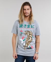 Camiseta-Masculina-Tigre-Manga-Curta-Gola-Careca-Cinza-Mescla-9203362-Cinza_Mescla_1