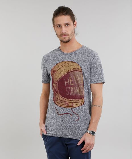 Camiseta-Masculina--Hello-Stranger--Manga-Curta-Gola-Careca-Cinza-Mescla-9203908-Cinza_Mescla_1