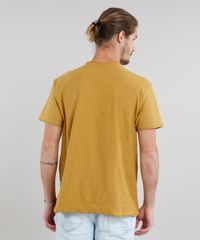 Camiseta-Masculina-Basica-Flame-Manga-Curta-Gola-Careca-Mostarda-9240581-Mostarda_2