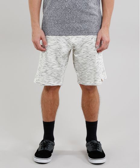 Bermuda-Masculina-em-Moletom-Mescla-com-Bolsos-Bege-Claro-9254058-Bege_Claro_1