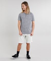 Bermuda-Masculina-em-Moletom-Mescla-com-Bolsos-Bege-Claro-9254058-Bege_Claro_3